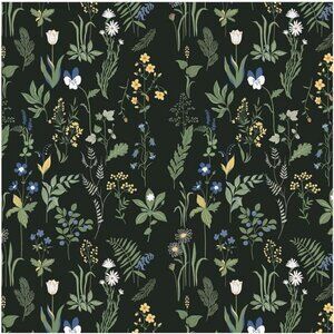 17.5 x 118" Removable Peel and‎ Stick Wallpaper Boho Floral Wallpaper, Easy Peel